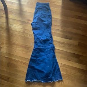 Dark bell bottom jeans